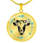 jewelry personalized cow luxury necklace 6 - Cow Print Shop