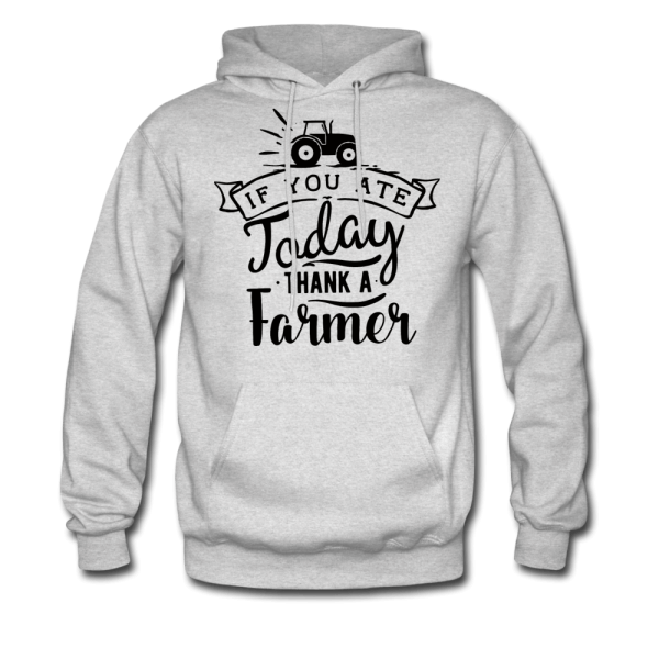 men s hoodie thank a farmer hoodie 1 - Cow Print Shop