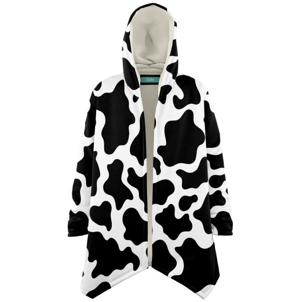 microfleece cloak aop premium cow print cloak 1 - Cow Print Shop