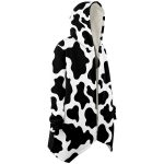 microfleece cloak aop premium cow print cloak 4 - Cow Print Shop