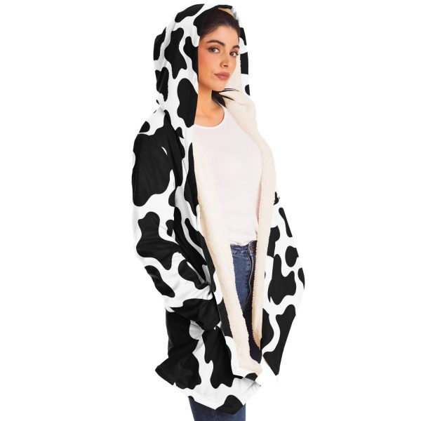 microfleece cloak aop premium cow print cloak 8 - Cow Print Shop