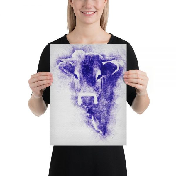 personalized printed poster pen ink 3 - Cow Print Shop