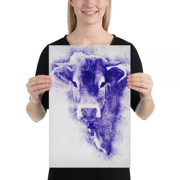 personalized printed poster pen ink 4 - Cow Print Shop