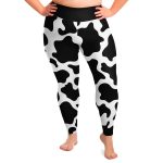 plus size legging aop plus size women s cow print leggings 1 - Cow Print Shop