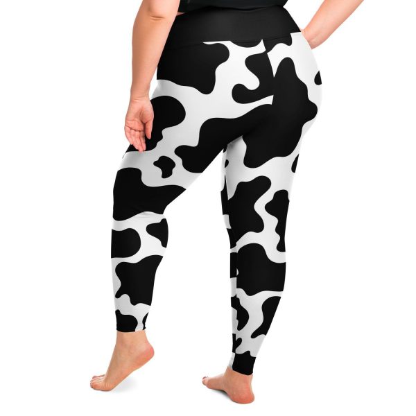 plus size legging aop plus size women s cow print leggings 3 - Cow Print Shop