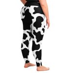 plus size legging aop plus size women s cow print leggings 4 - Cow Print Shop