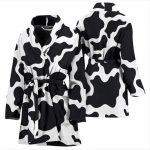 premium cow bath robe 3 - Cow Print Shop