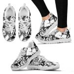 sneakers stylish cow pile sneakers 1 - Cow Print Shop