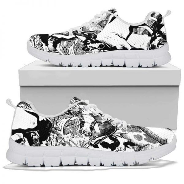 sneakers stylish cow pile sneakers 9 - Cow Print Shop