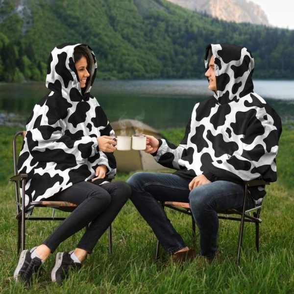 snug hoodie aop cozy cow print snug hoodie 1 - Cow Print Shop