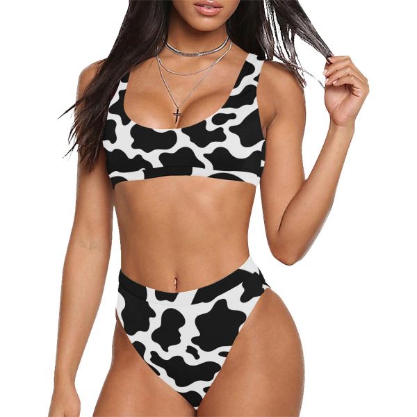 swimwear stunning cow print bikini 1 - Cow Print Shop