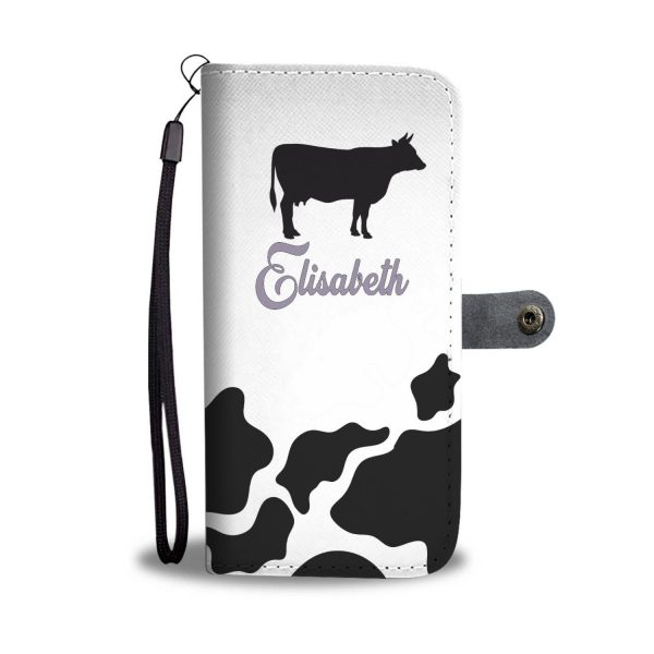 wallet case personalized stylish cow phone wallet case 1 - Cow Print Shop