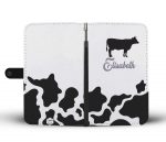 wallet case personalized stylish cow phone wallet case 2 - Cow Print Shop