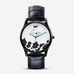 watch personalized cow quartz watch 1 - Cow Print Shop