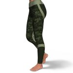 yoga leggings aop hexagon camo leggings 3 - Cow Print Shop