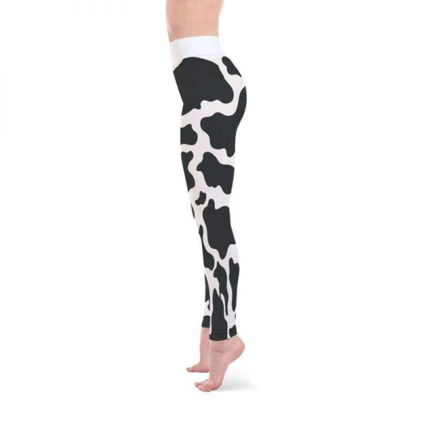yoga leggings body lifting cow print yoga leggings 2 - Cow Print Shop