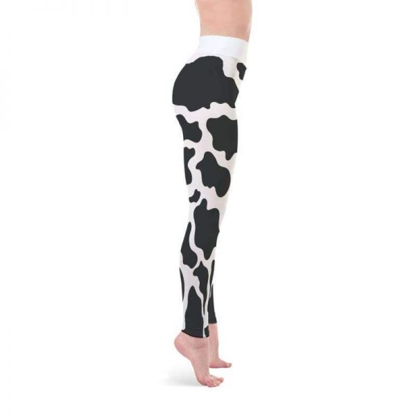 yoga leggings body lifting cow print yoga leggings 3 - Cow Print Shop